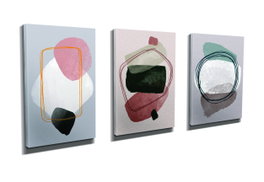 Wallity UDC02 Cuadro decorativo sobre lienzo Multicolor (3 Piezas)